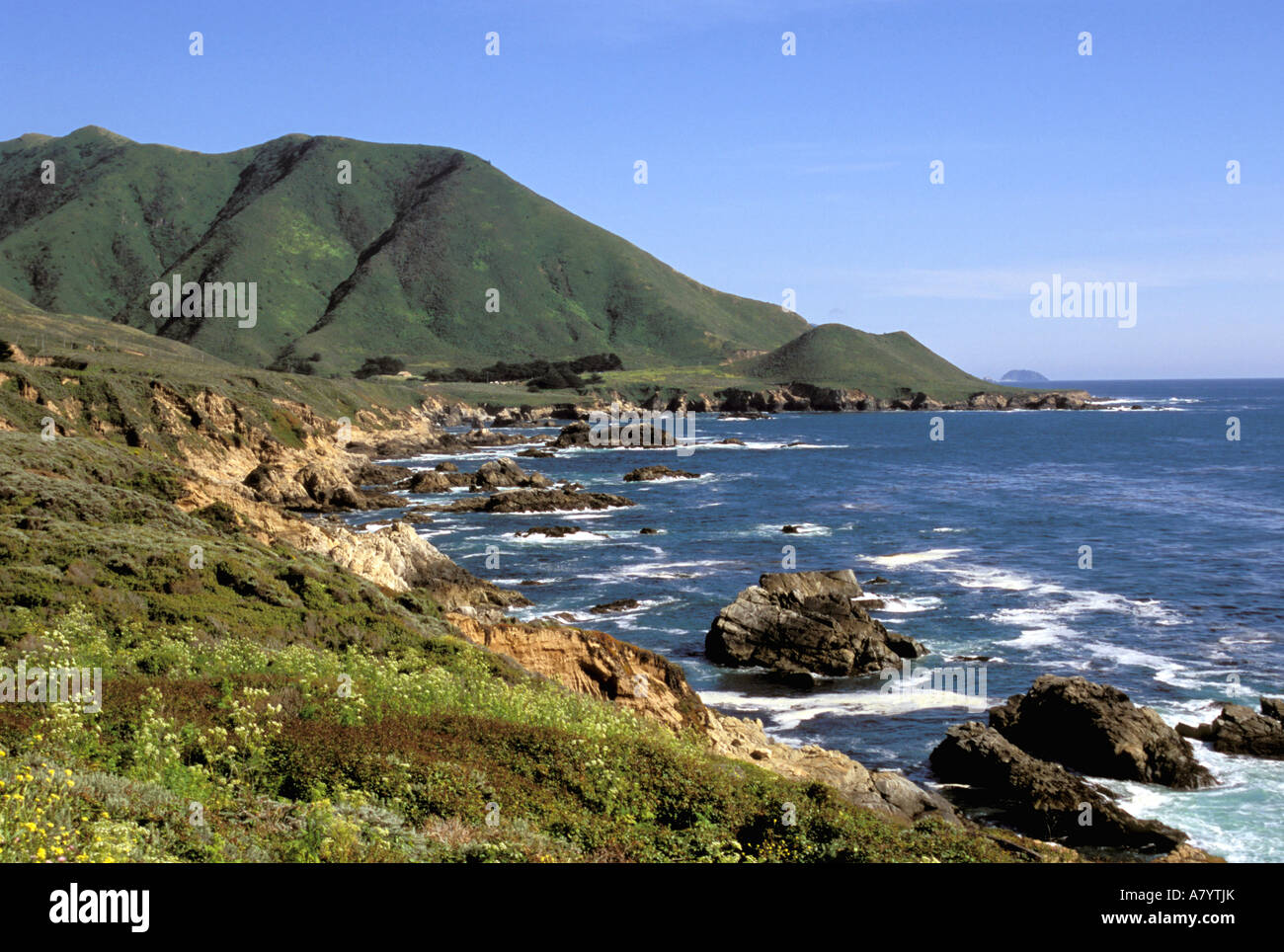 North America, USA, California, Big Sur, Garrapata State Park ...