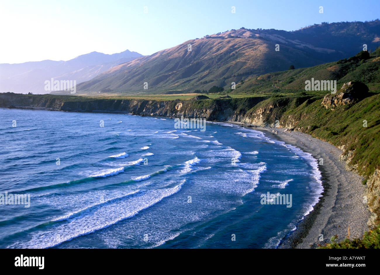 USA, California, Big Sur, bay along Highway 1 Stock Photo - Alamy