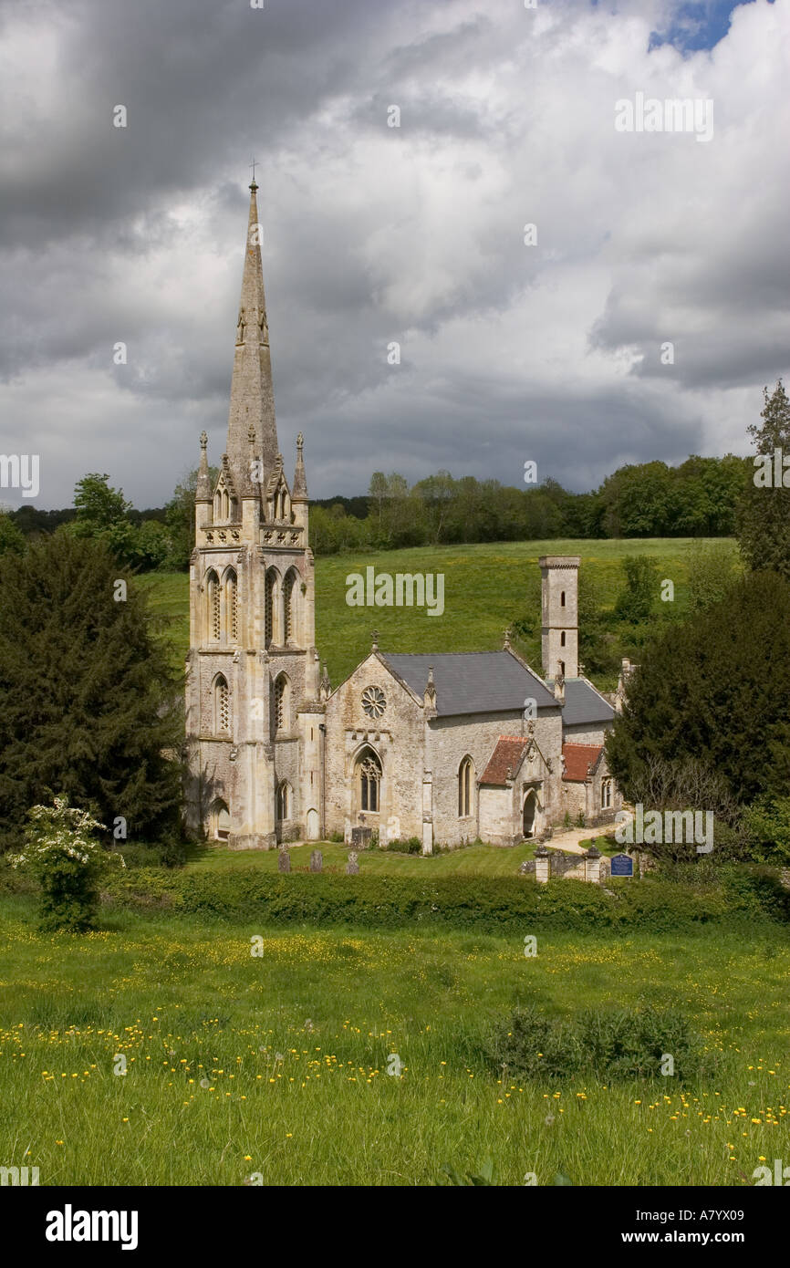 Church of Saint Michael Teffont Evias Wiltshire England Stock Photo - Alamy