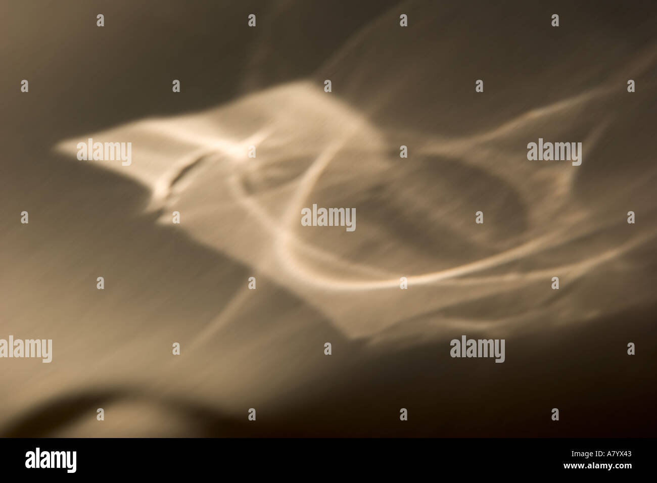 Conceptual image of hot ionised plasma matter affected by a magnetic field Stock Photo