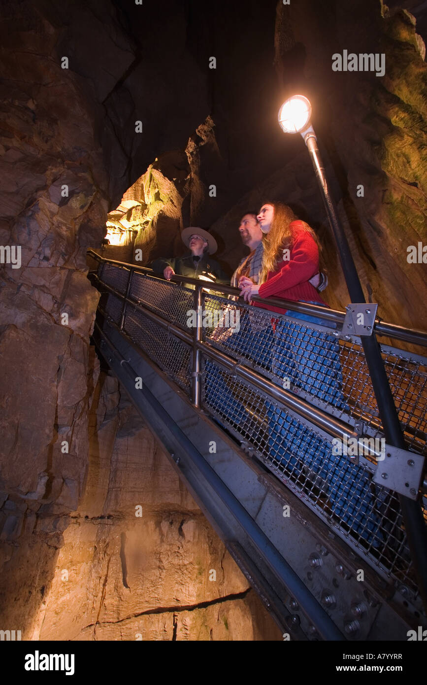 Interior view of Mammoth Cave, Mammoth Cave National Park, Cave City