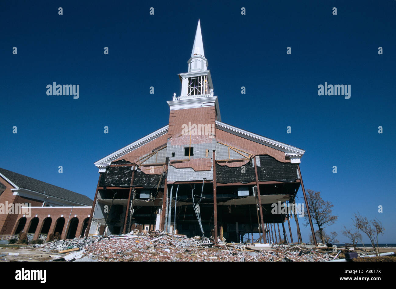 Biloxi, Mississippi - Aftermath of Hurricane Katrina. Stock Photo