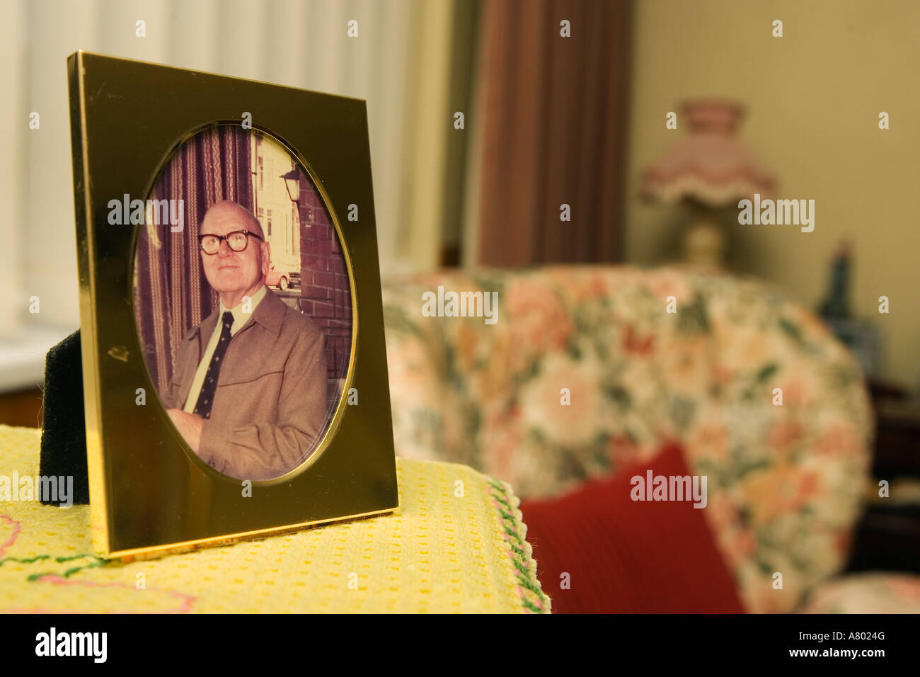 Photo of an elderly man now passed away Stock Photo - Alamy