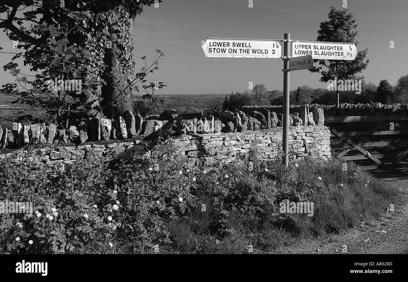 Cotswolds road Black and White Stock Photos & Images Alamy