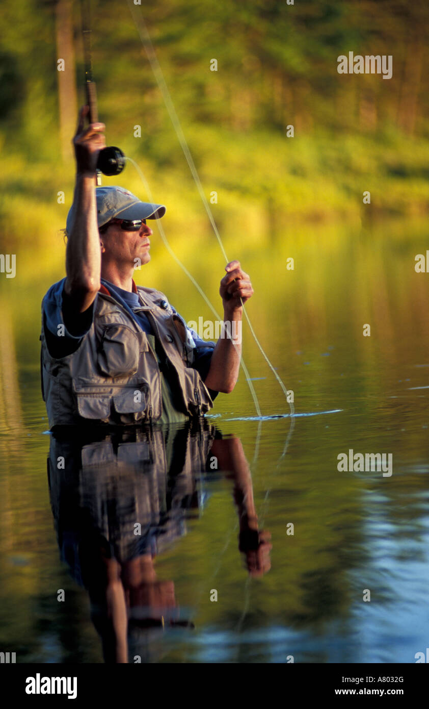Freedom, NH Fly-fishing in Trout Pond in New Hampshire's Lakes