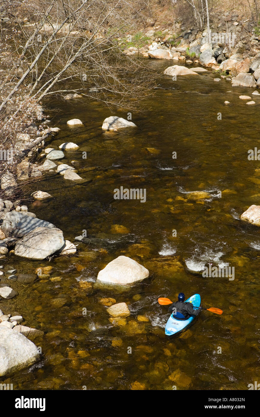 Kayaking the Ashuelot River in Surry New Hampshire USA (MR Stock Photo