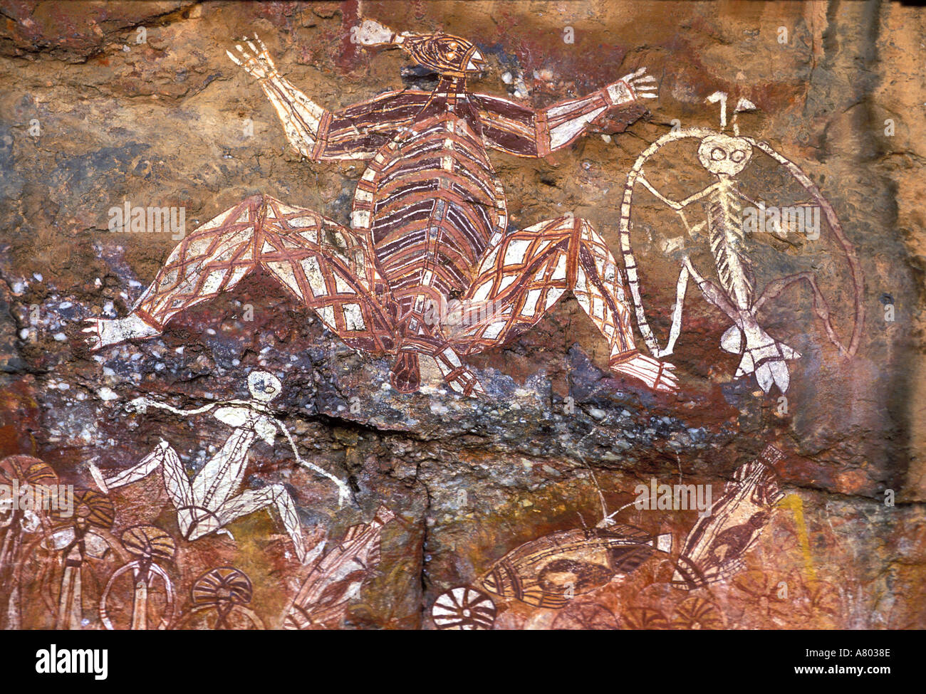 Nourlangie rock Aboriginal rock art in Kakadu National park NT