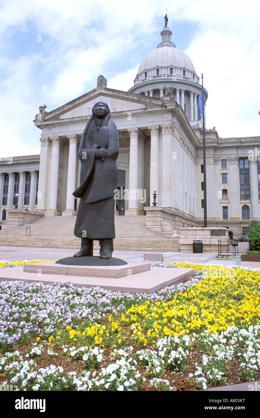 Sculpture statue oklahoma capitol hires stock photography and images