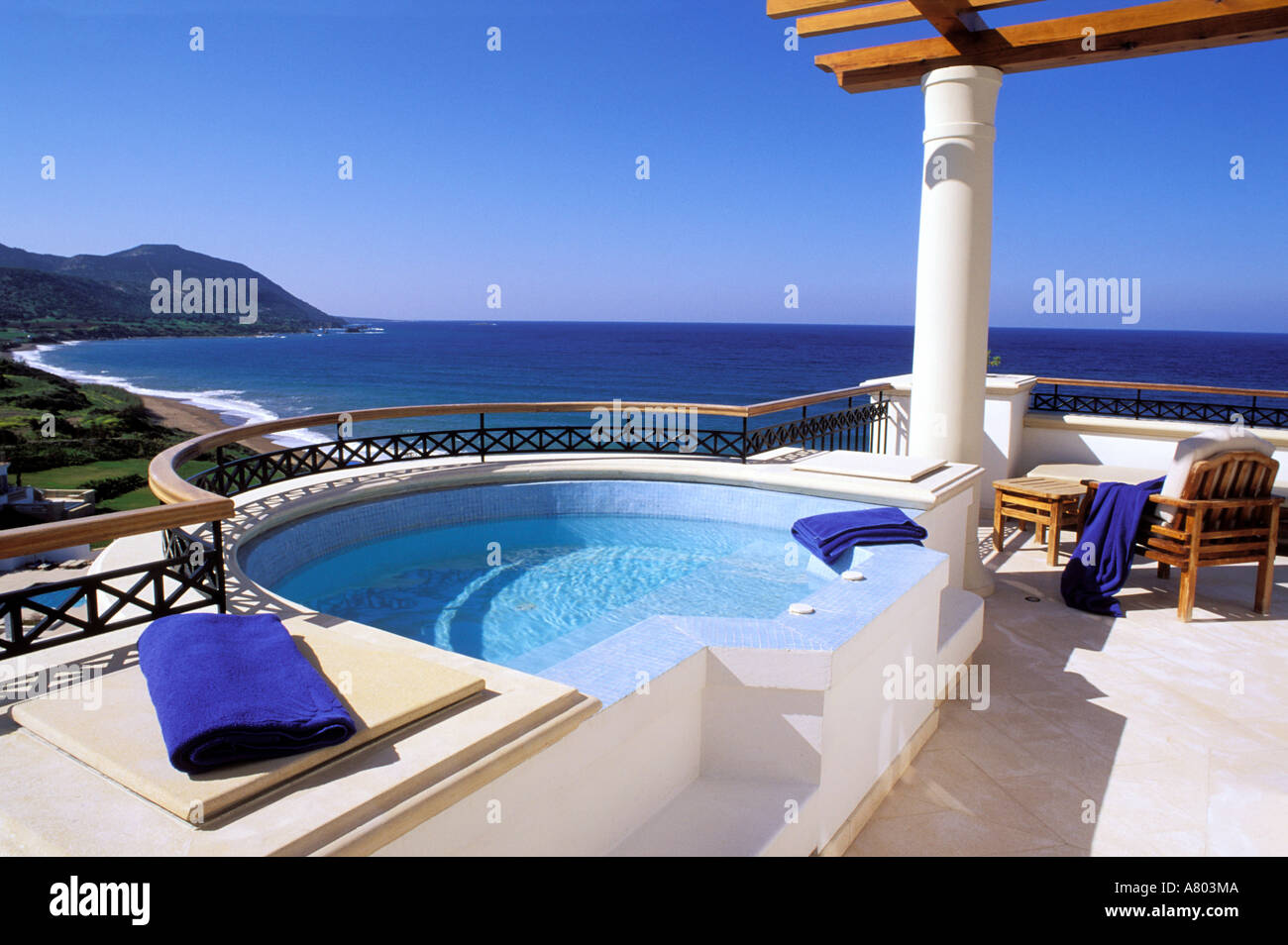 Cyprus, Pafos District, Akamas Peninsula, Anassa Hotel Stock Photo