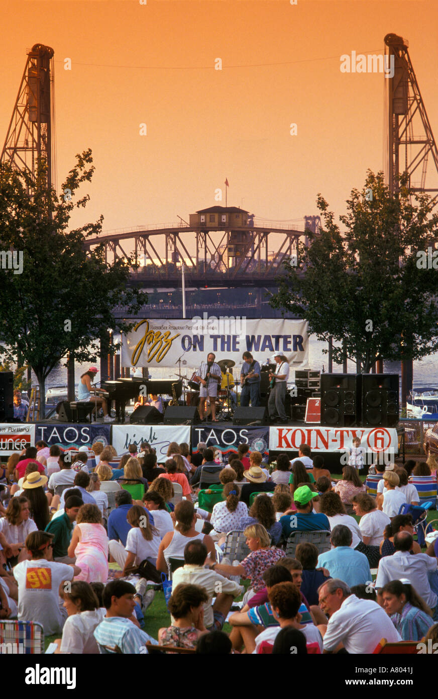 Jazz on the Water, a jazz festival in Waterfront Park, on the