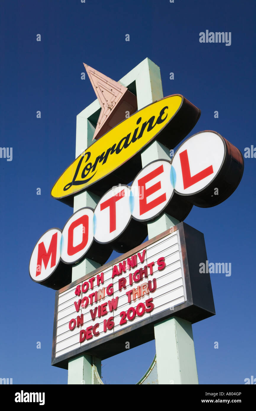 USA, Tennessee, Memphis, National Civil Rights Museum, Lorraine Motel, Site of the Assassination of Martin Luther King in 1968 Stock Photo