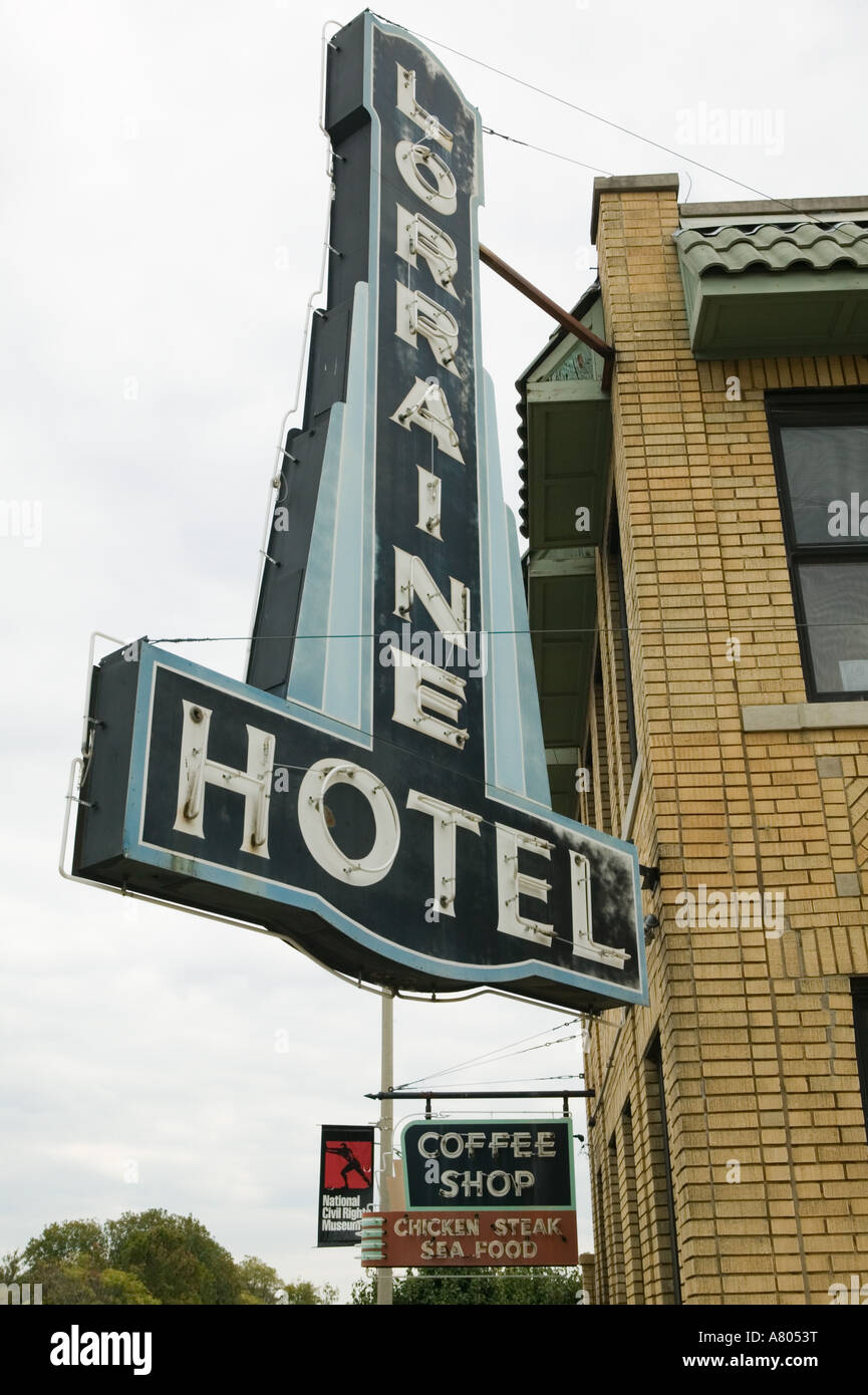 USA, Tennessee, Memphis: National Civil Rights Museum, Lorraine Motel, Site of the Assassination of Martin Luther King in 1968 Stock Photo