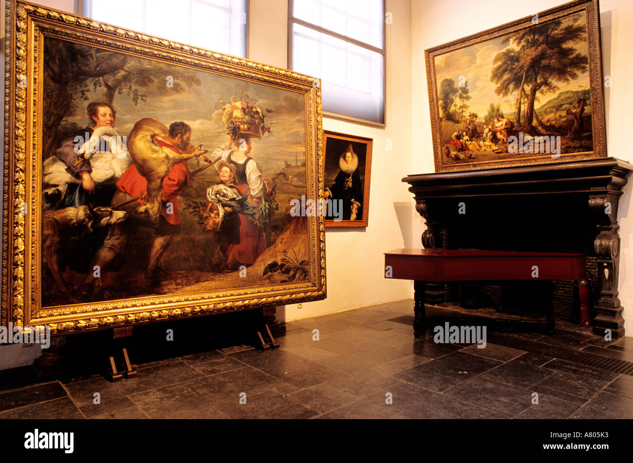 Belgium, Antwerp (Antwerpen), paintings of the artist in Rubens' house
