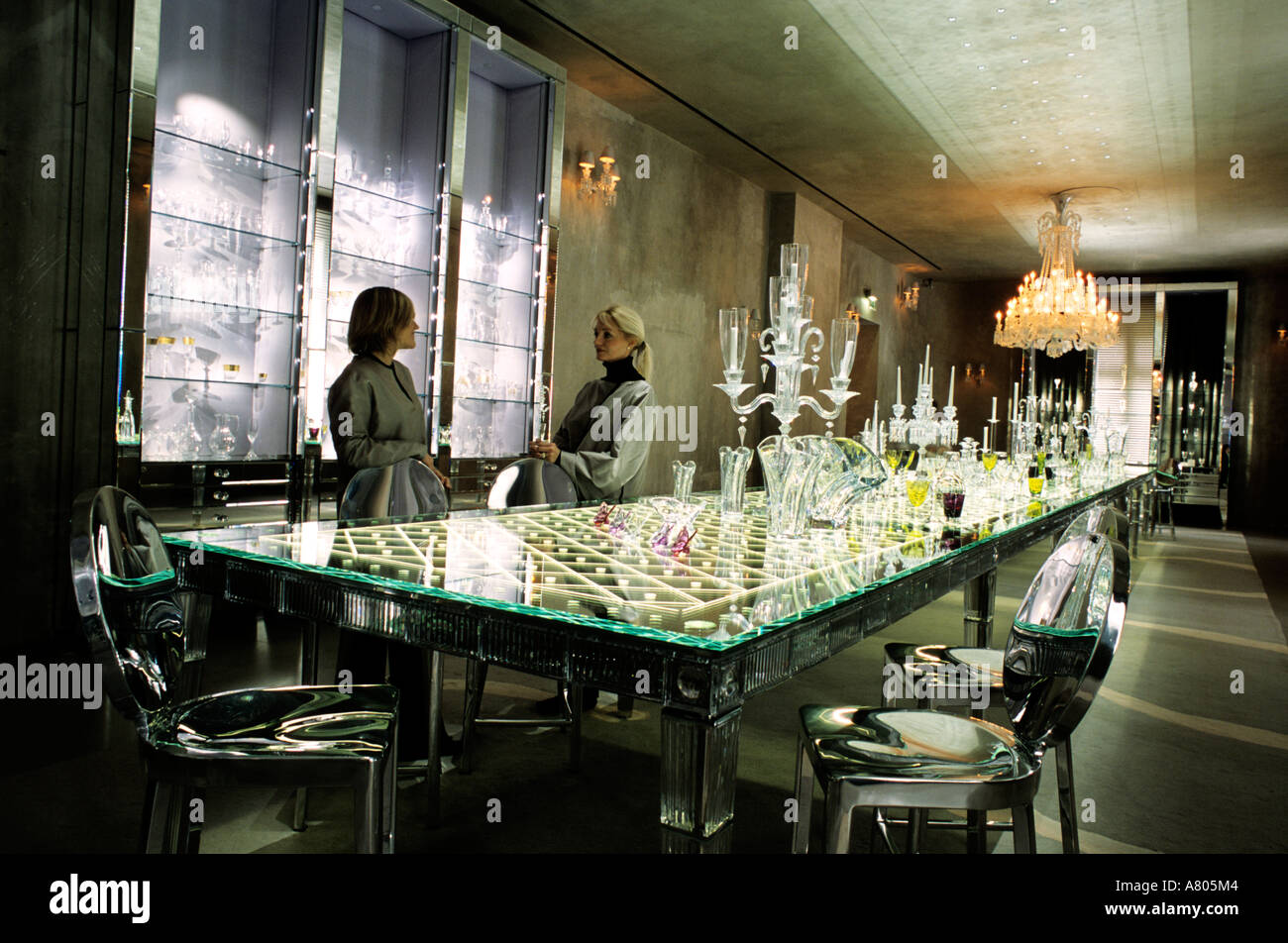 France, Paris, Baccarat shop and Museum on the Place des Etats Unis, shop Stock Photo Alamy