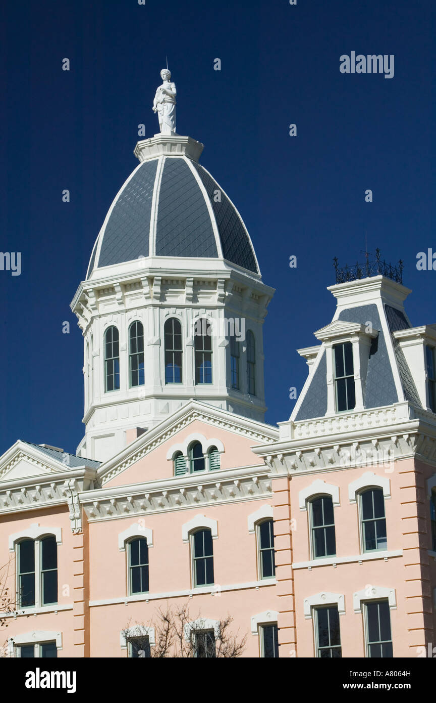USA TEXAS West Texas Marfa Presidio County Courthouse b 1886 Stock usa-texas-west-texas-marfa-presidio-county-courthouse-b-1886-stock