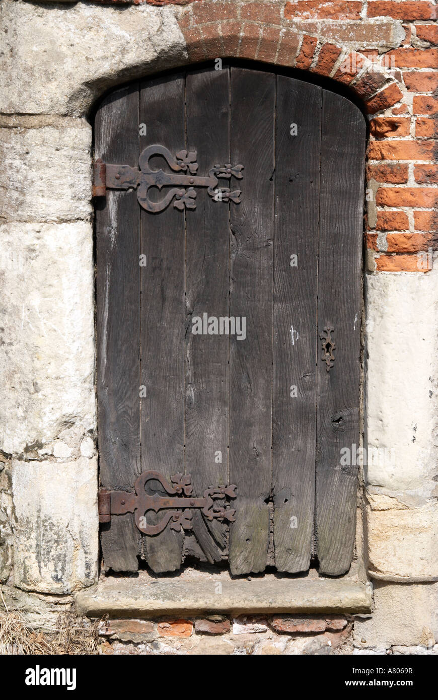 Door of the old pump house in Little Walsingham, Norfolk, England Stock Photo Alamy