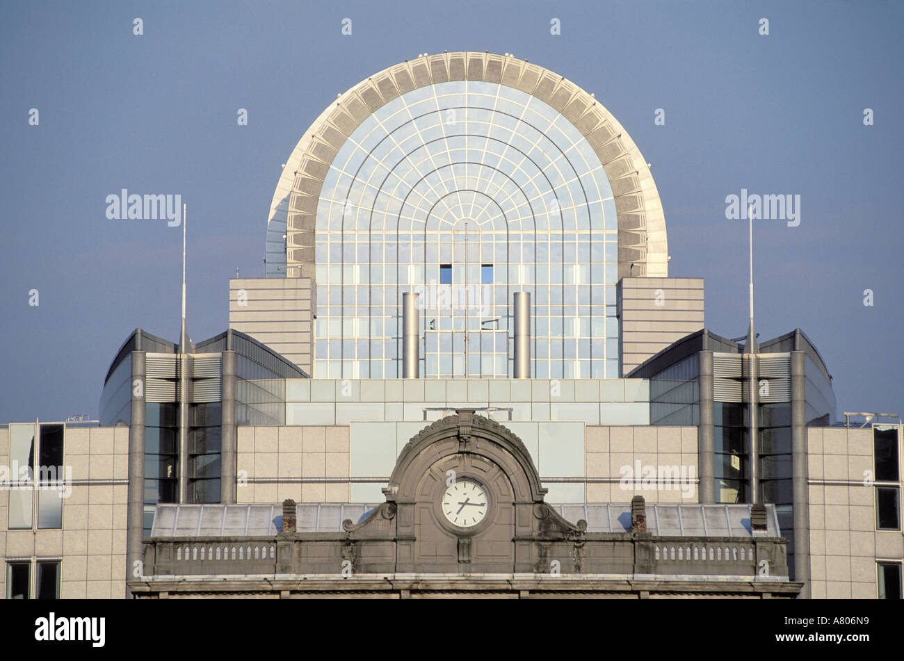 Belgium, Brussels, European Parliament district, “Caprice des dieux behind  Leopold station Stock Photo - Alamy