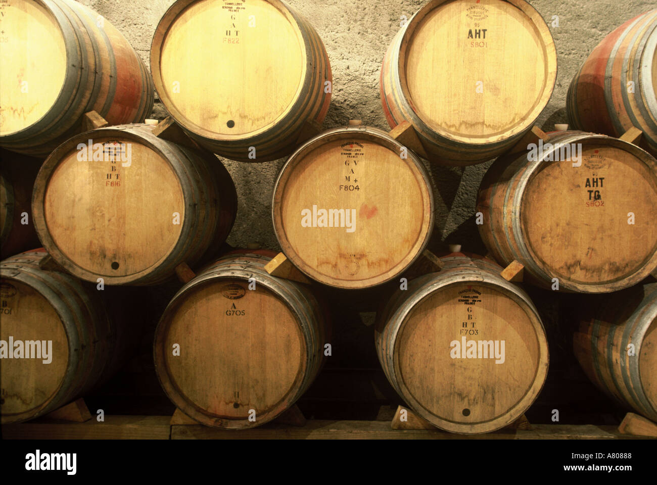 Wine Barrels Wine Cave Gibbston Valley Winery Central Otago New Zealand