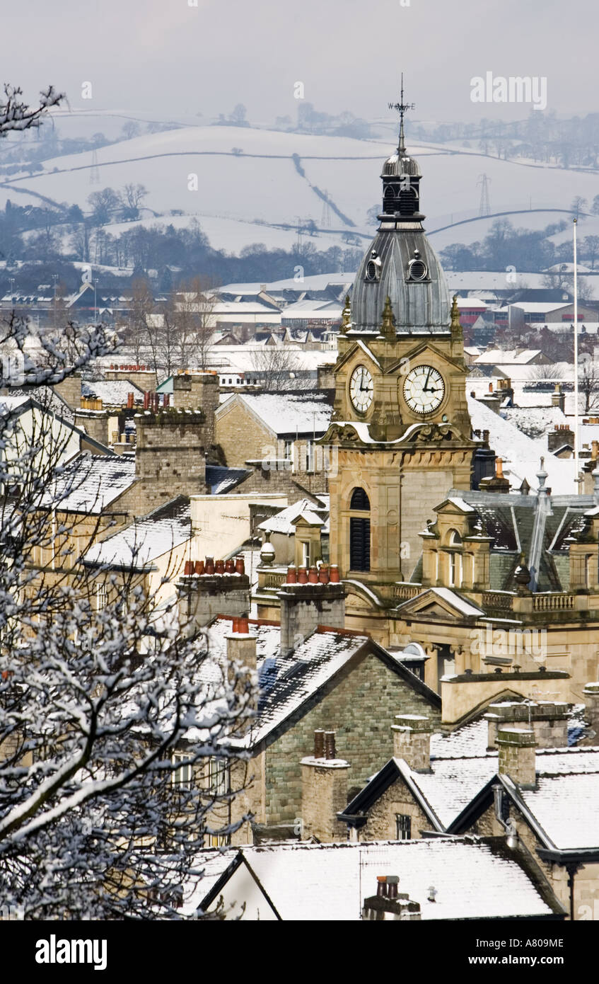 Snow Covered Kendal Stock Photo Alamy