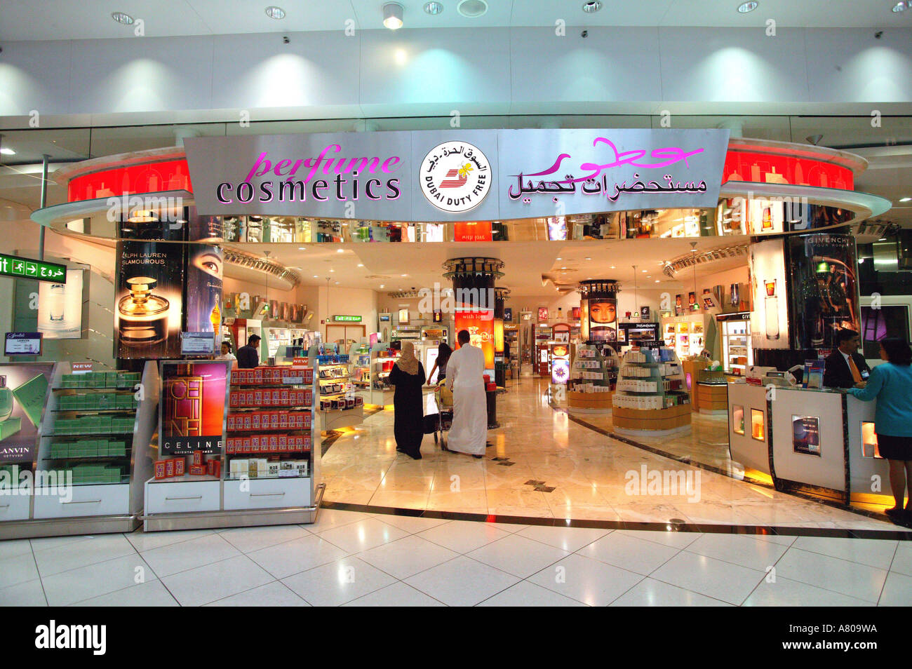 United Arab Emirates, Dubai, free-shops of Dubai airport Stock Photo