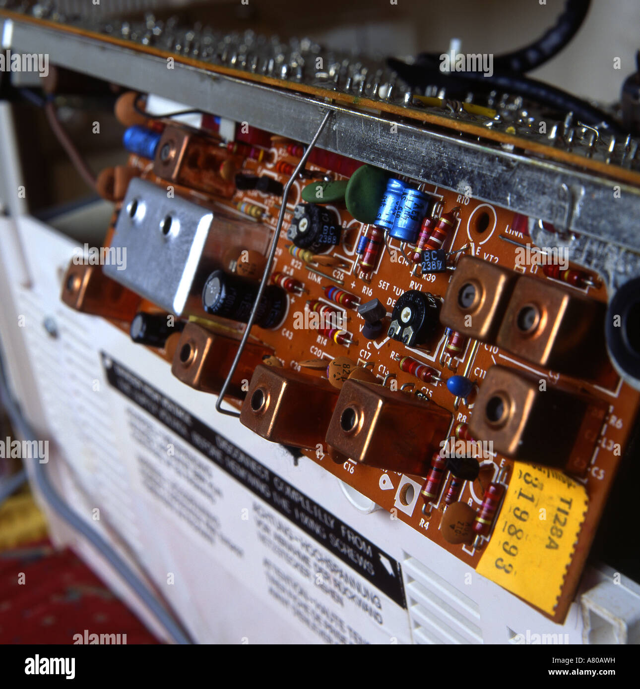 Complicated wiring in circuit board hi-res stock photography and images ...