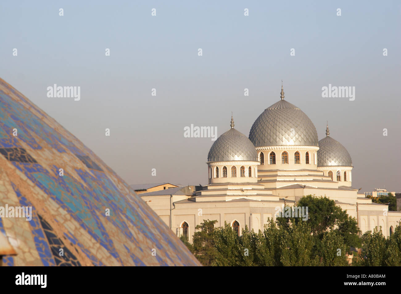View Of Friday Mosque In Chorsu, Tashkent Stock Photo