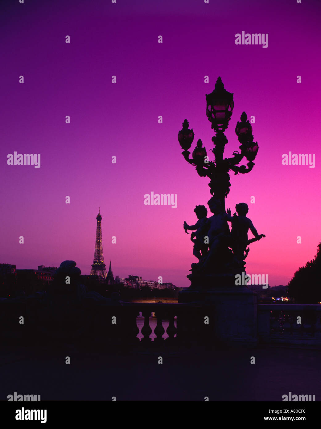 Pont Alexander III Paris France Stock Photo