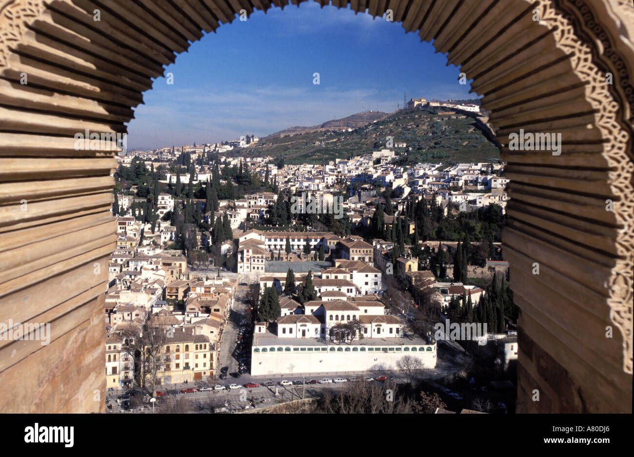 Spain, Andalusia, Granada, Arab District of Albayzin Stock Photo