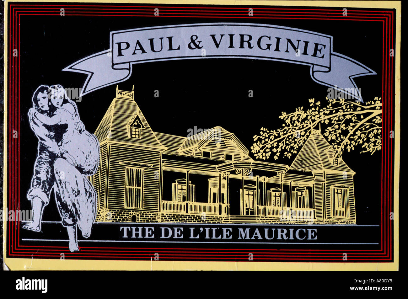 Mauritius Island, Paul and Virginie tea packaging Stock Photo - Alamy