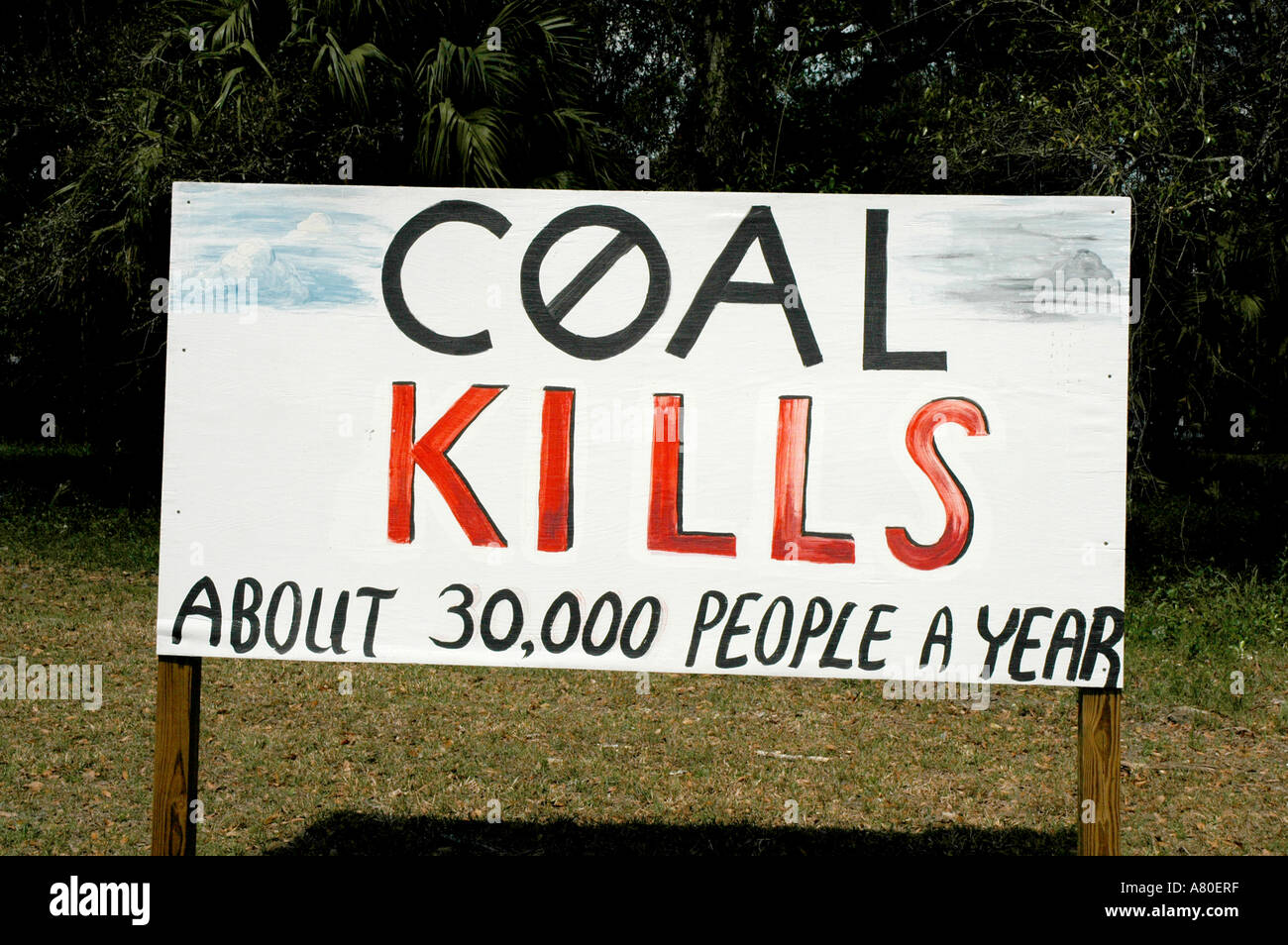 Environment Coal Kills Warning Stock Photo Alamy