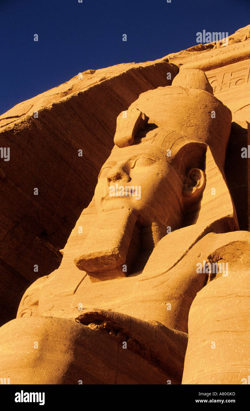 Egypt, Nubia, Abu Simbel, Ramesses II's temple (Lake Nasser) Stock Photo