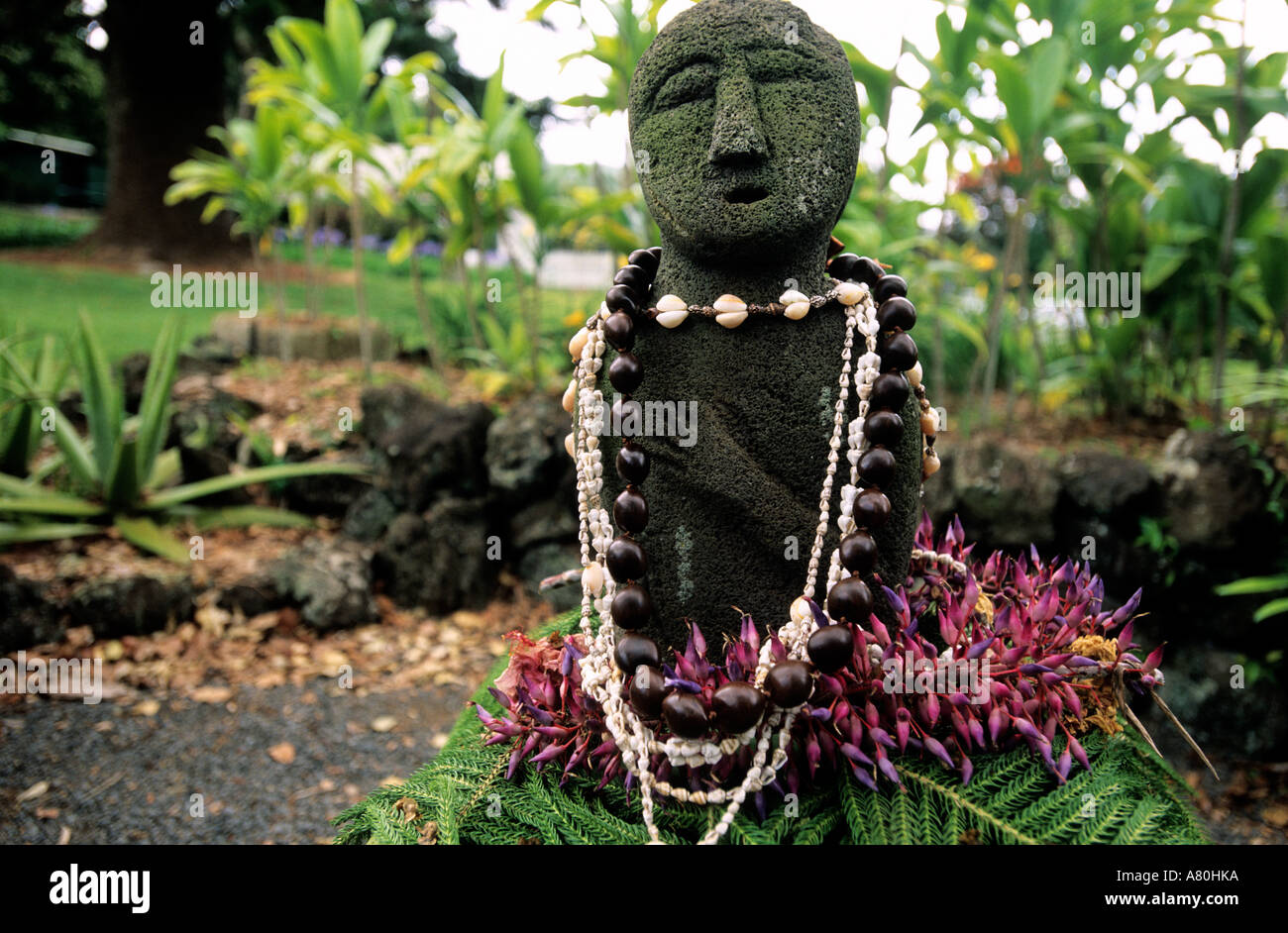 United States, Hawaii, Maui island, Tedeschi Vineyards, rain goddess statue Stock Photo