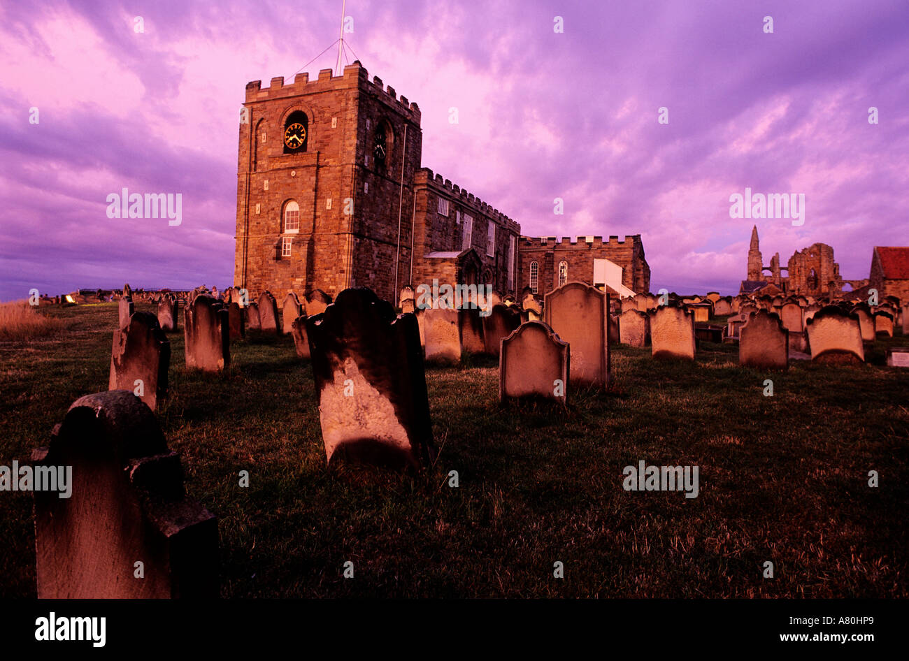 United Kingdom, Yorkshire, York, Whitby  known for it's Dracula folklore Stock Photo