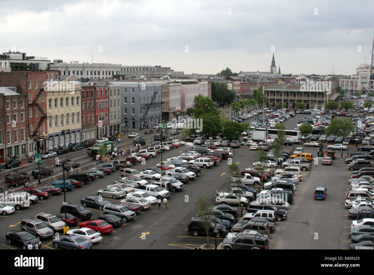 Parking near the French Quarter New Orleans Louisiana Stock Photo Alamy