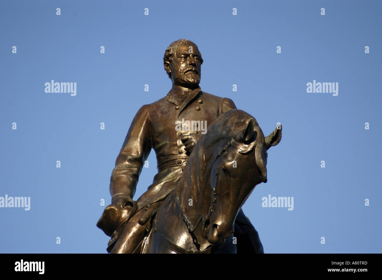 Richmond Virginia General Robert E Lee statue Stock Photo