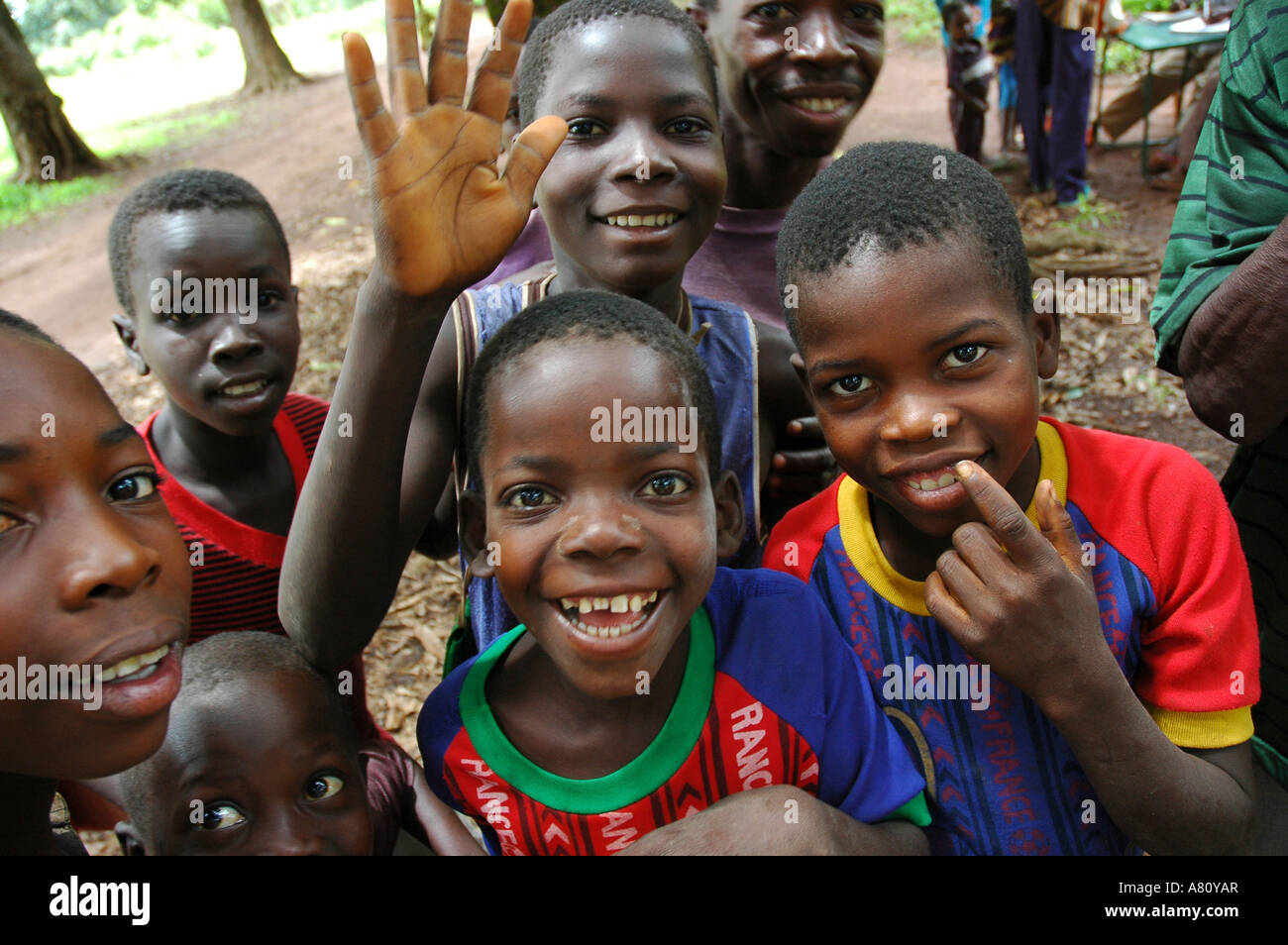 Black children laughing hi-res stock photography and images - Alamy