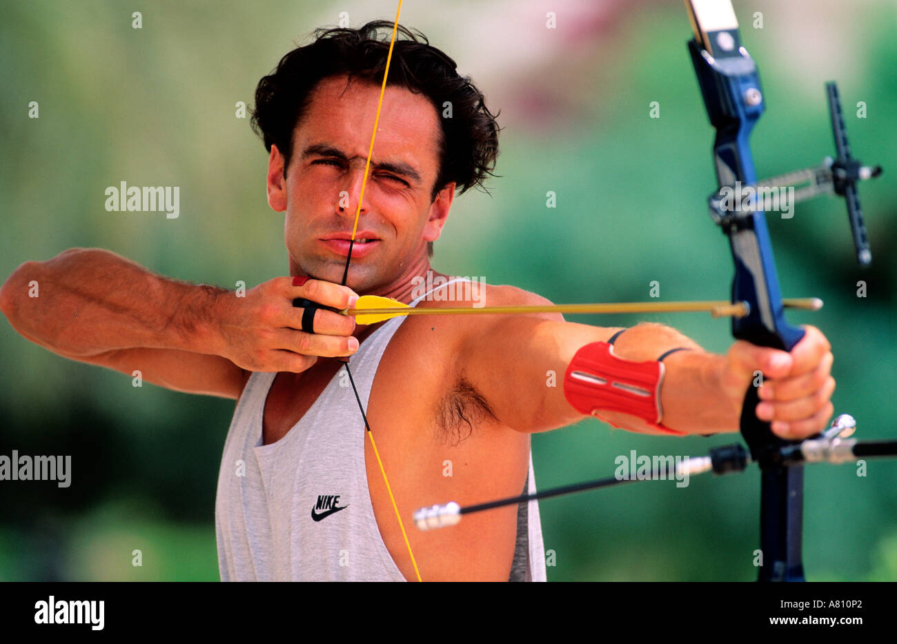 Tunisia, archery (Model Release OK) Stock Photo