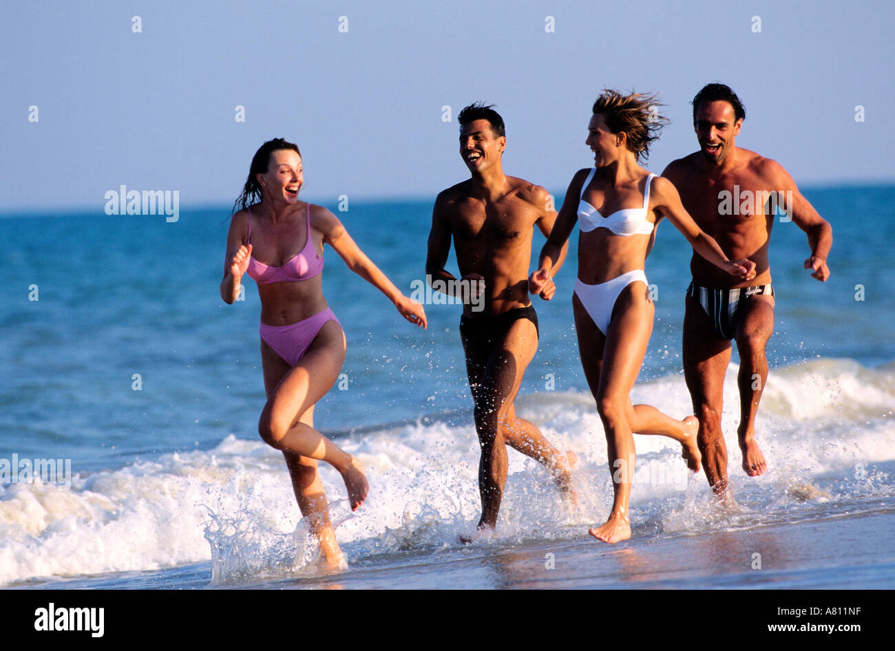 France, Mediterranean sea (Model Release OK) Stock Photo