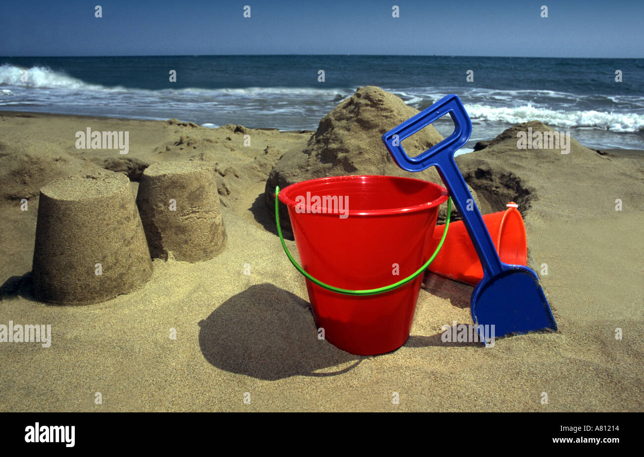 sandcastle bucket and spade