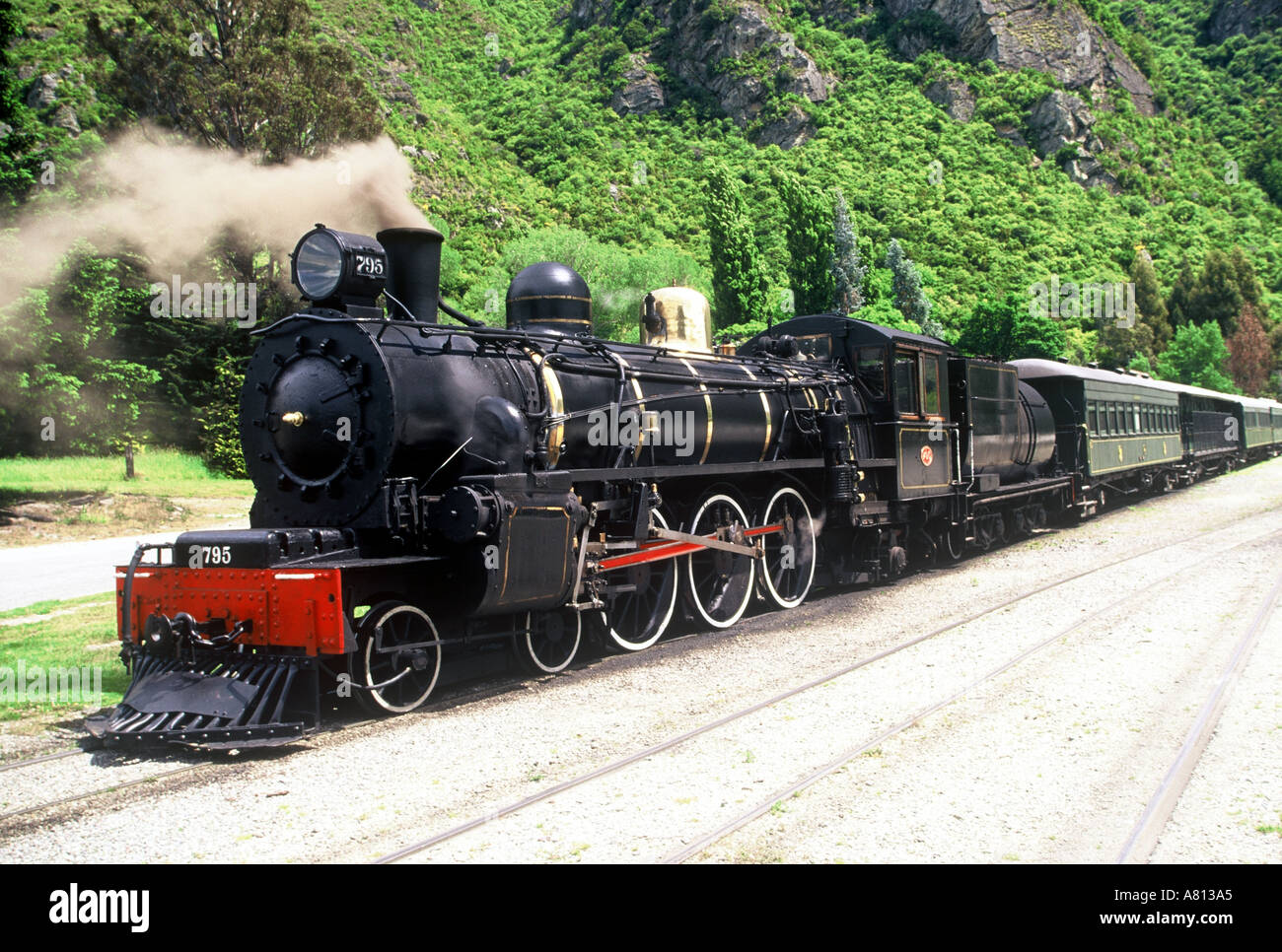 Kingston Flyer Steamtrain Kingston Southland New Zealand Stock Photo