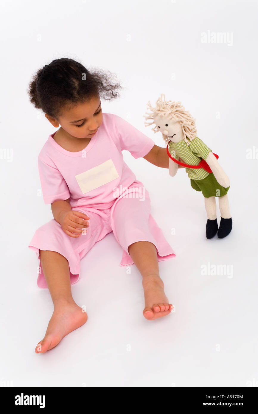 mixed race rag doll