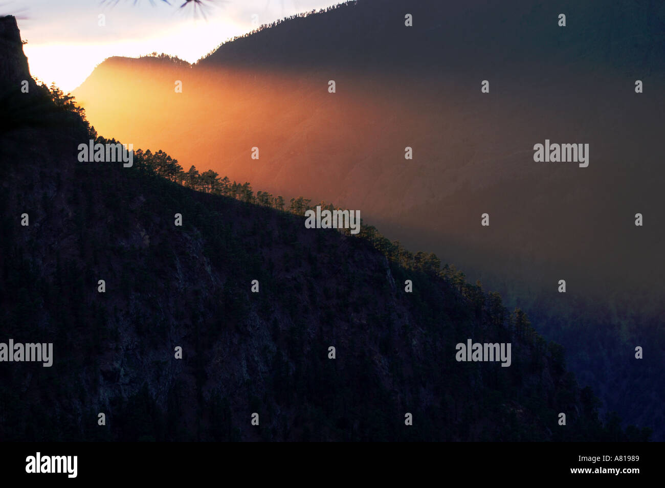 Parque Nacional Caldera de Taburiente Spain Stock Photo - Alamy