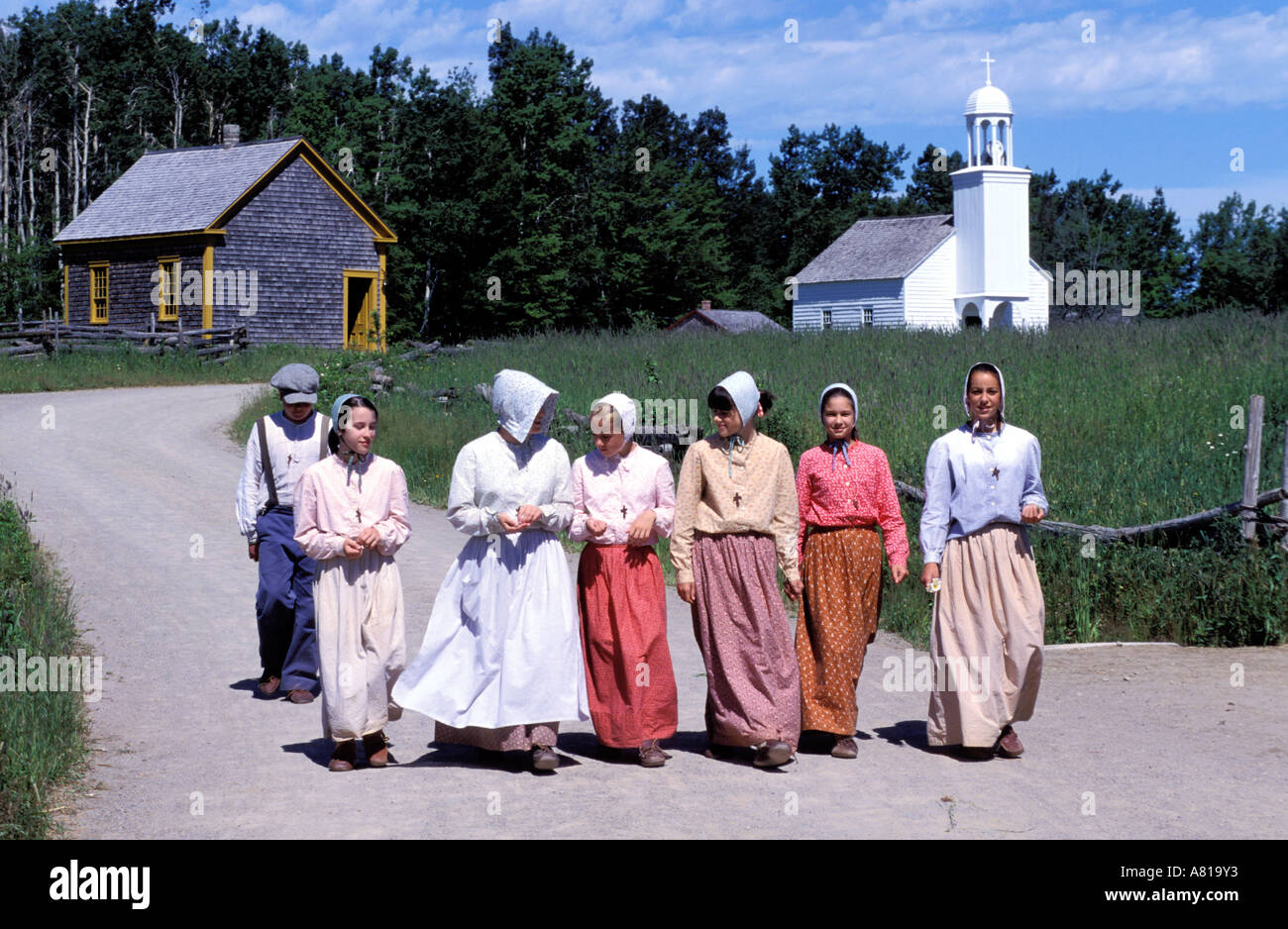 Canada, New Brunswick, Caraquet on the Acadian coast, Acadian historic