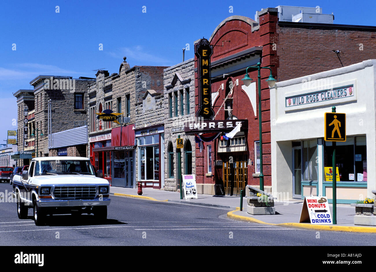 Canada, Alberta, Fort Macleod, the Empress Theatre, city center (the