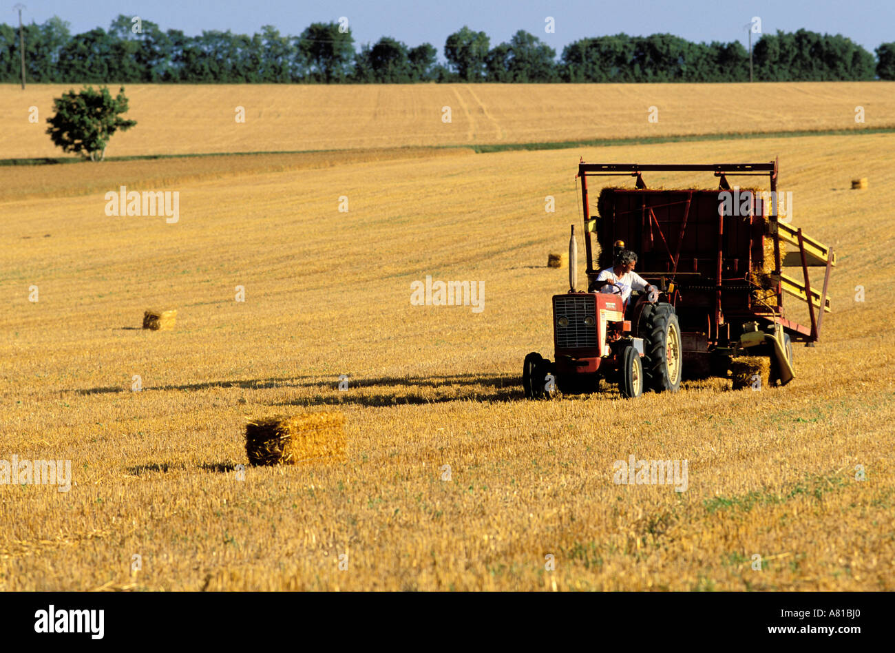 Harvesting the hay hi-res stock photography and images - Alamy