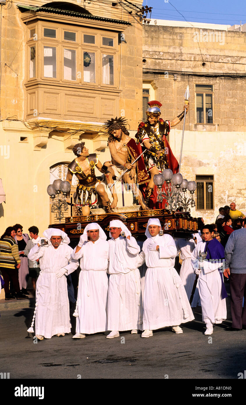Malta, Easter and the Holy Week, Good Friday procession in Zejtun Stock Photo Alamy