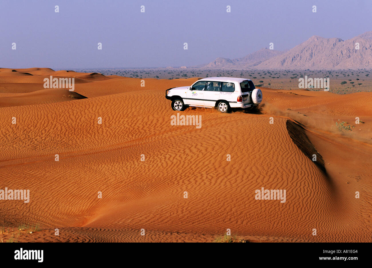 United Arab Emirates, Dubai, excursion in fourwheel drive in the