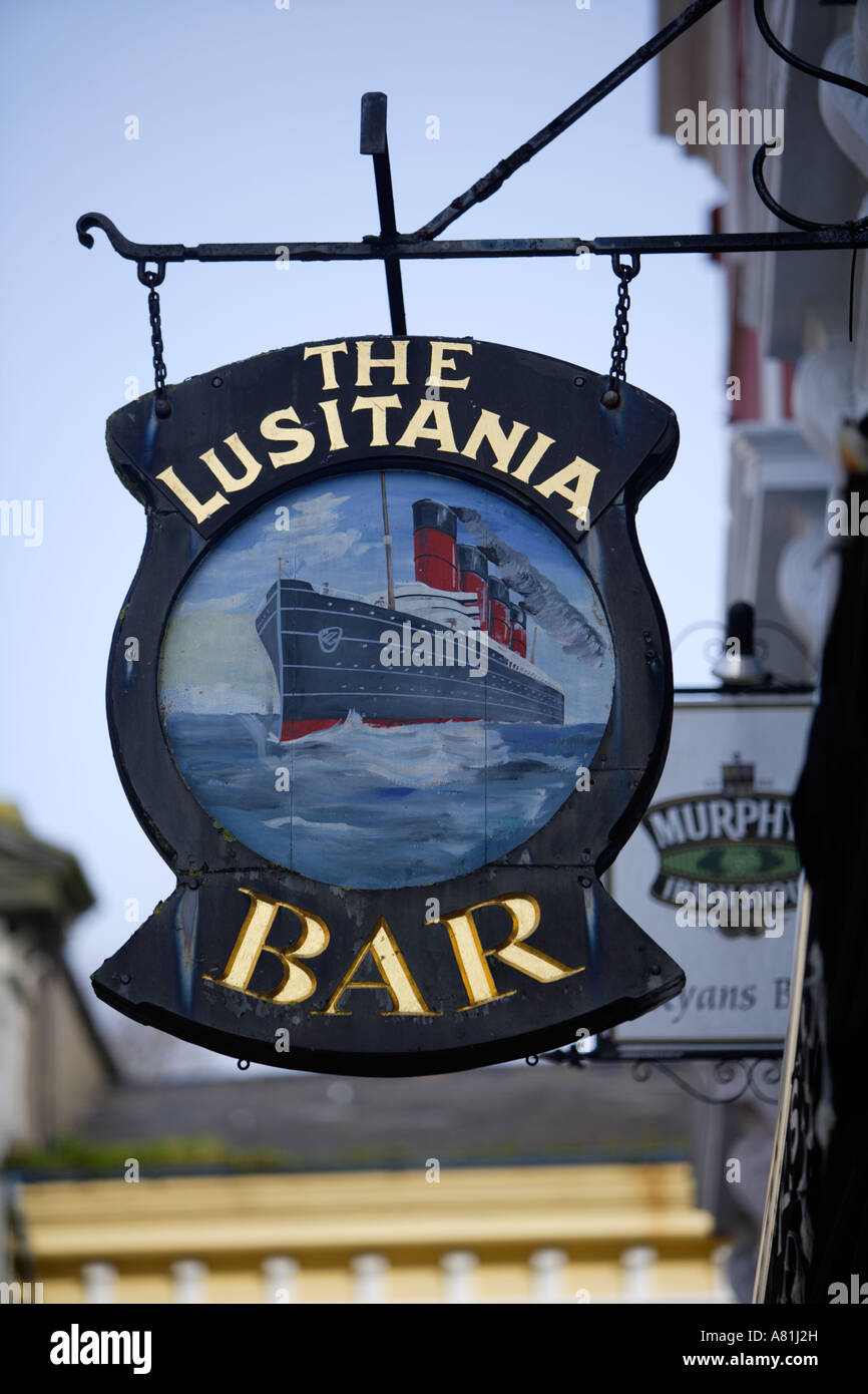Lusitania Bar, Cobh Harbour, Queenstown, Ireland Stock Photo Alamy