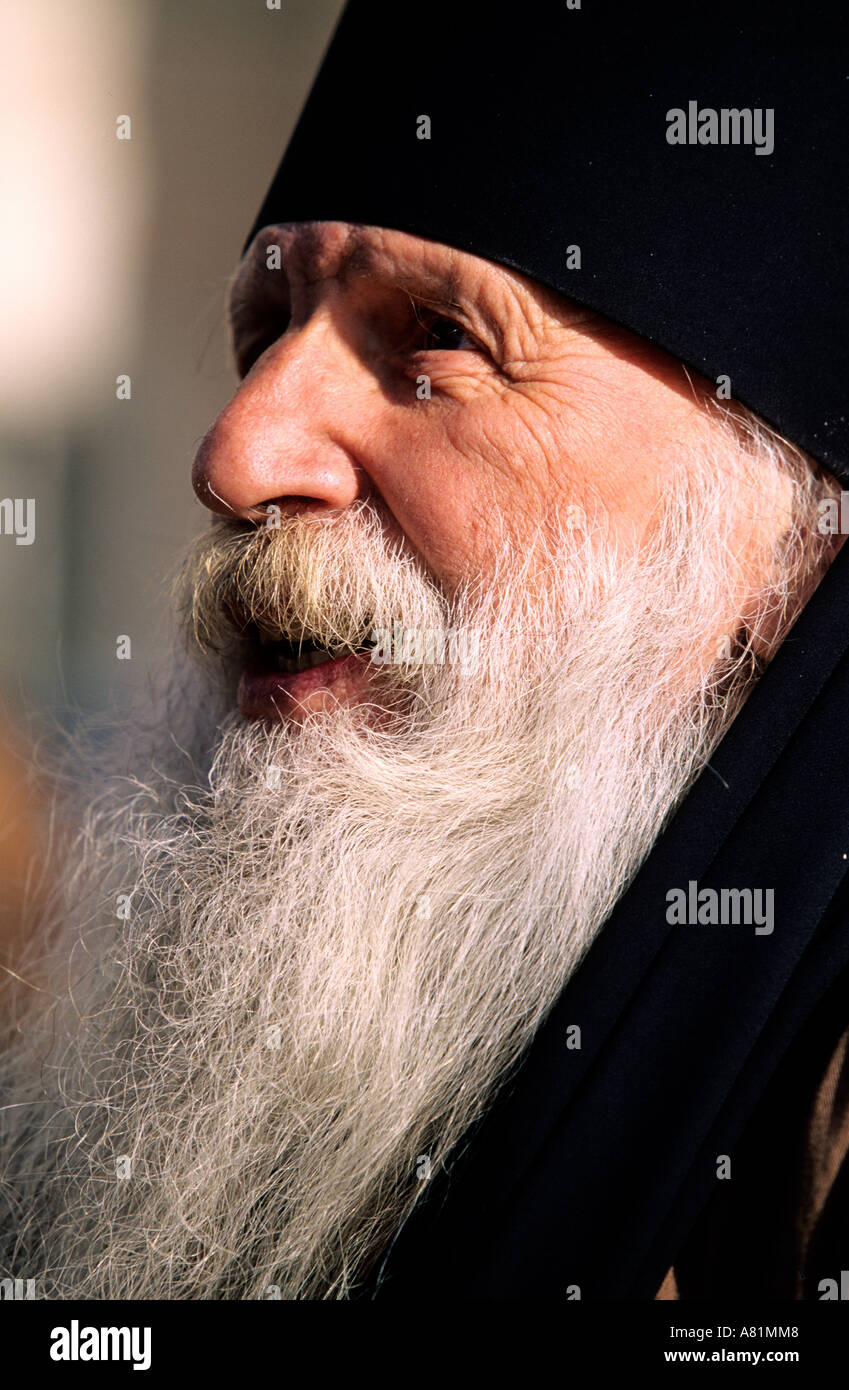 Russia, Moscow, an Orthodox priest Stock Photo - Alamy