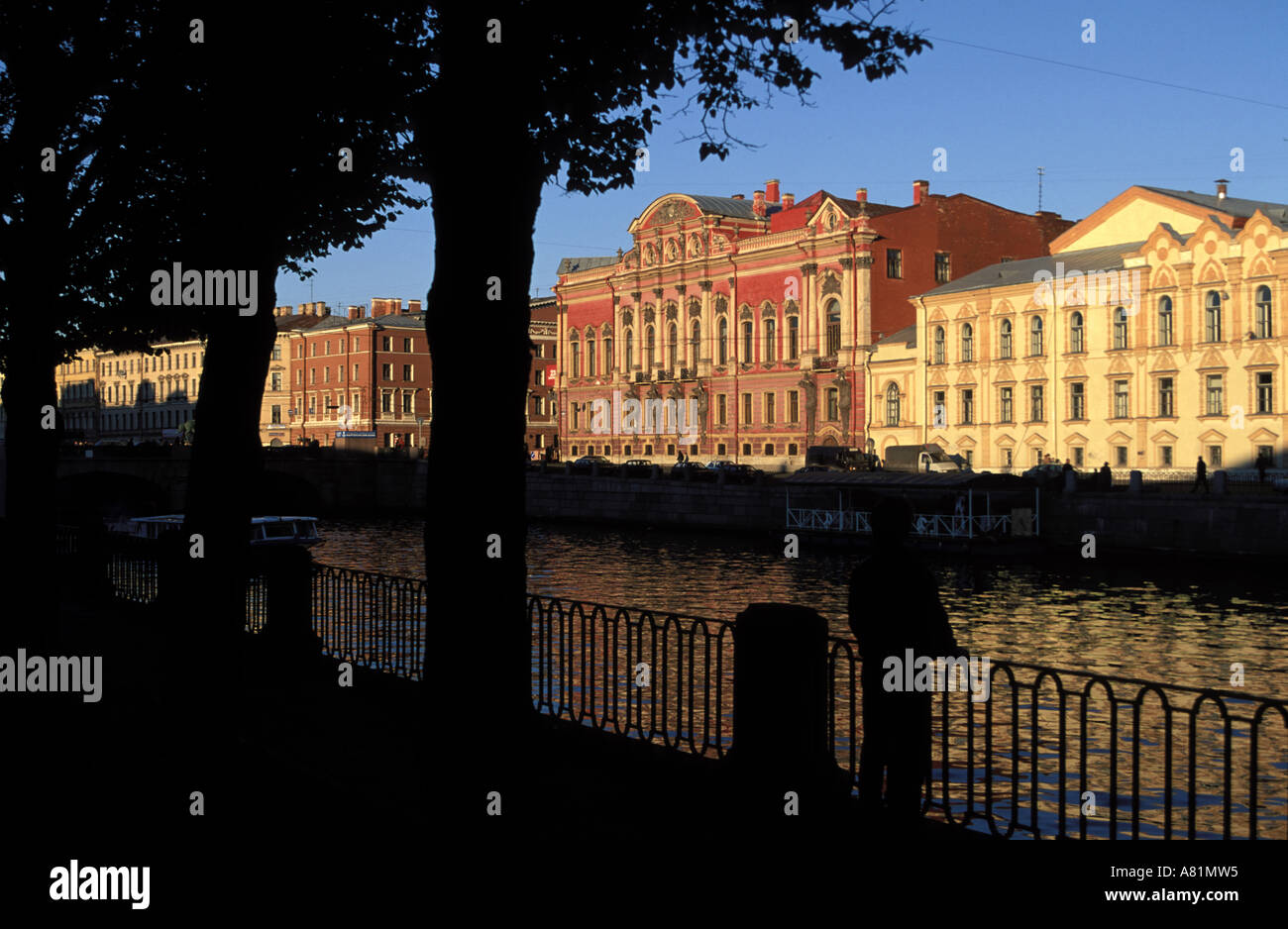 Russia, Saint Petersburg, Belosselsky-Belozersky Palace on the Fontanka's riverside Stock Photo